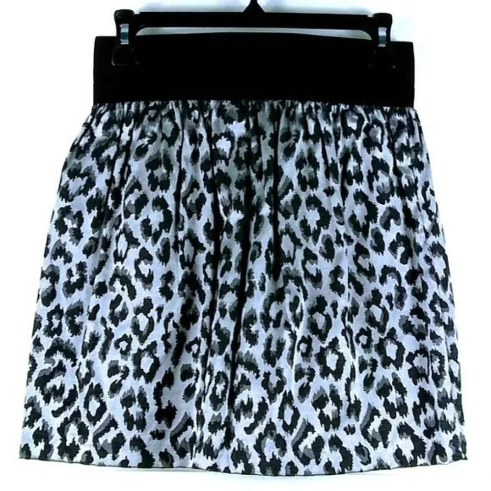 A. Byer Shimmer Animal Print Mini Skirt Size Junior's Small Edgy Rocker